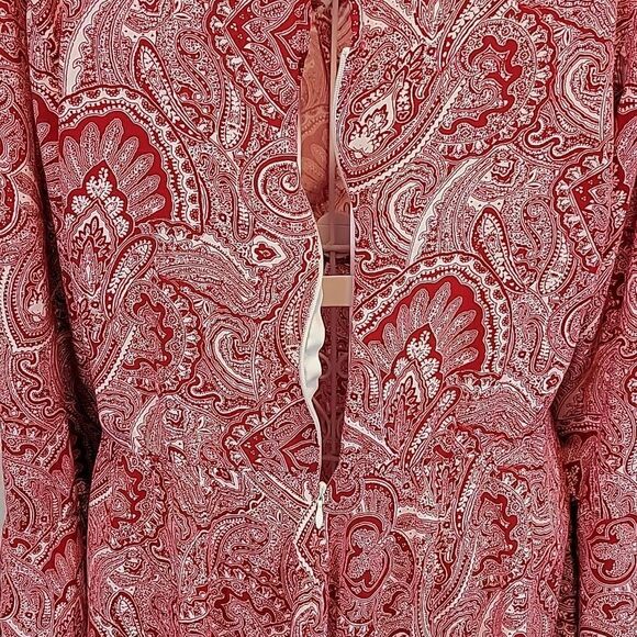 Wrangler Retro paisley print mini dress - red & white Women's Size M - Picture 8 of 12